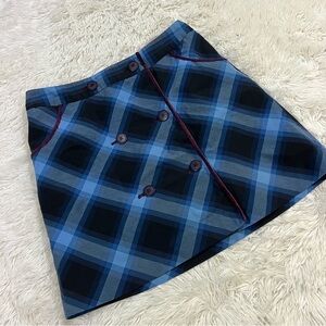 Cutter & Buck Blue Plaid Golf Skort Size 6